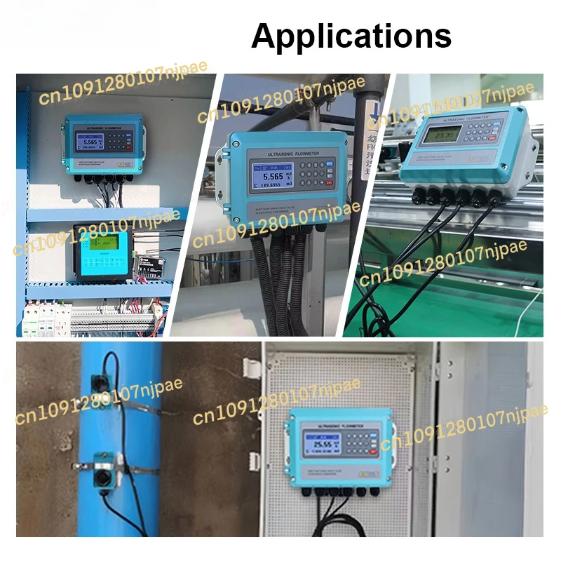 

4-20mA RS485 Ultrasonic Flow Meter 220VAC 24VDC Power Supply Drinking Water Oil Modular Type