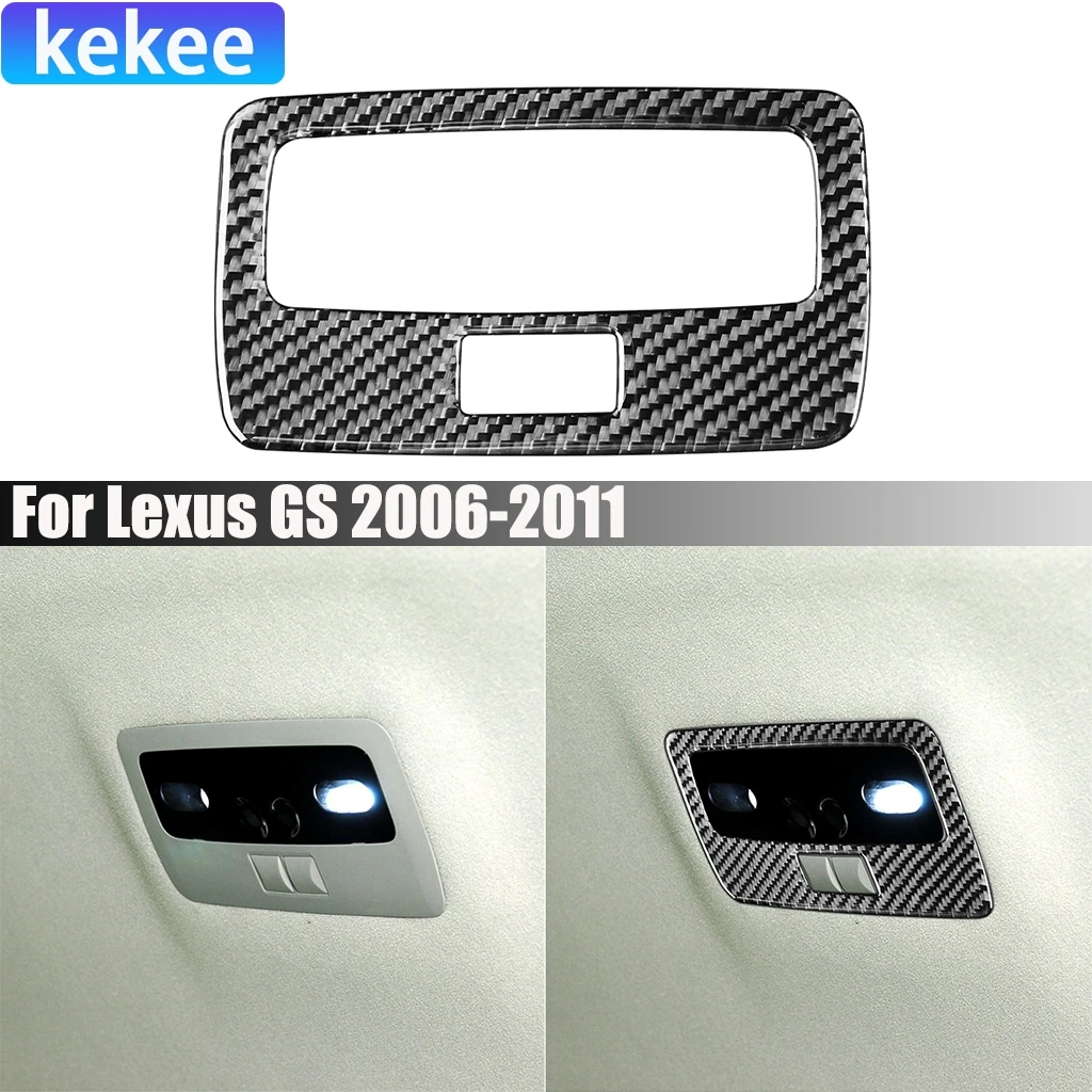 

Carbon Fiber Car Accessories Rear Readinglight Panel Modified Interior Trim Cover Sticker For Lexus GS 2006 2007 2008 2009-2011