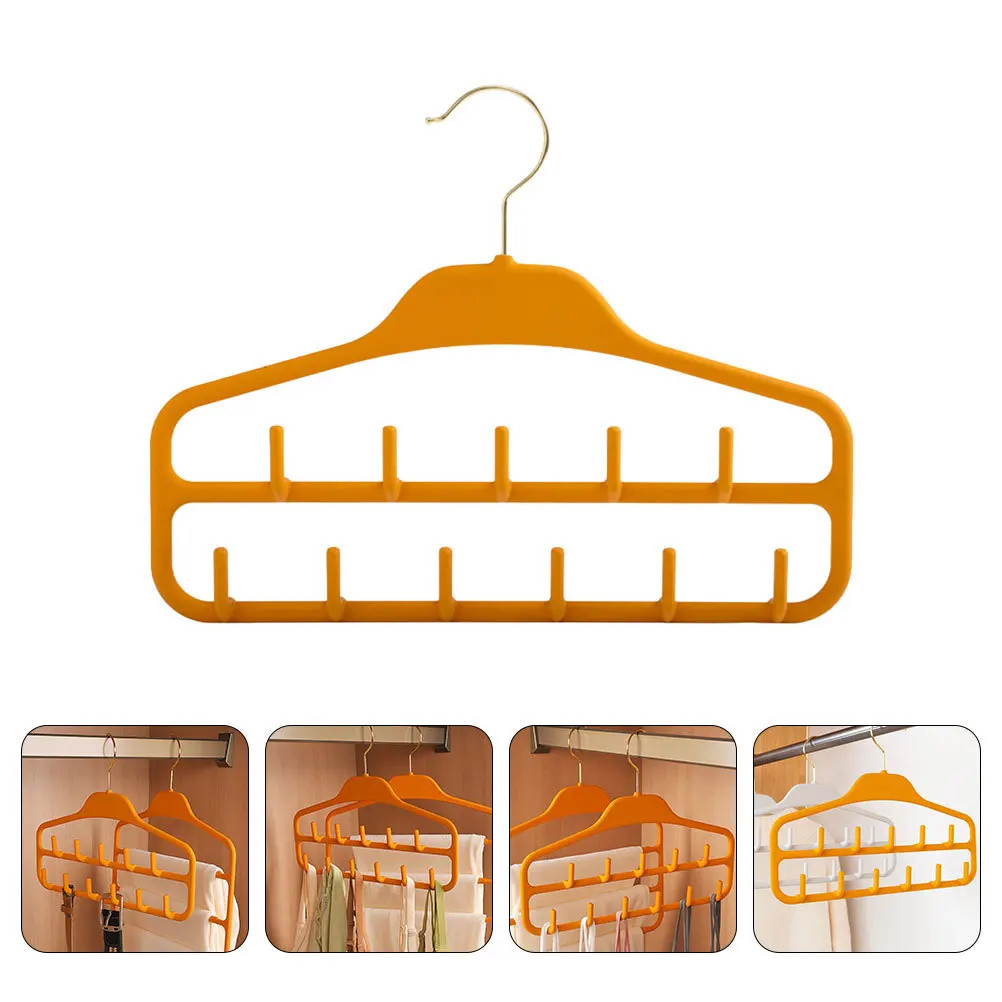 

2Pcs Closet Organizer Heavy Duty Belt Hanger Multi-Hook Scarf Tie Hanging Accessory Belt Hangers for Women Accessory Organizers