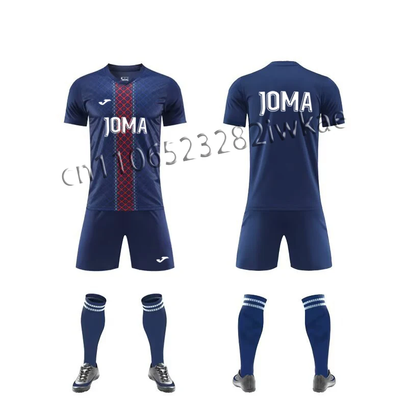 

Мужской летний спортивный комплект JOMA: футболка с 3D-принтом и шорты для тренировок, дышащий, быстросохнущий, с коротким рукавом, для взрослых