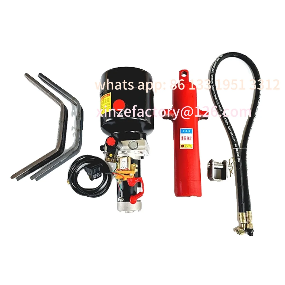 

Customizable Electric tricycle dump hydraulic modification accessories motorcycle garbage dump truck electronic control lifting