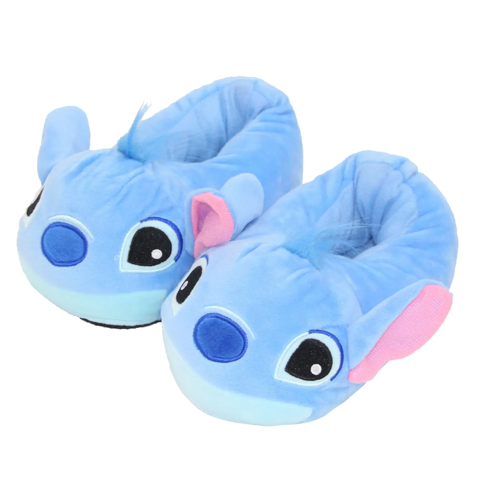 Disney Lilo & Stitch 3-10 Years Old Children\'s Autumn and Winter Slippers Cute Indoor Thermal Shoes Angel Cotton Drag 22CM Long