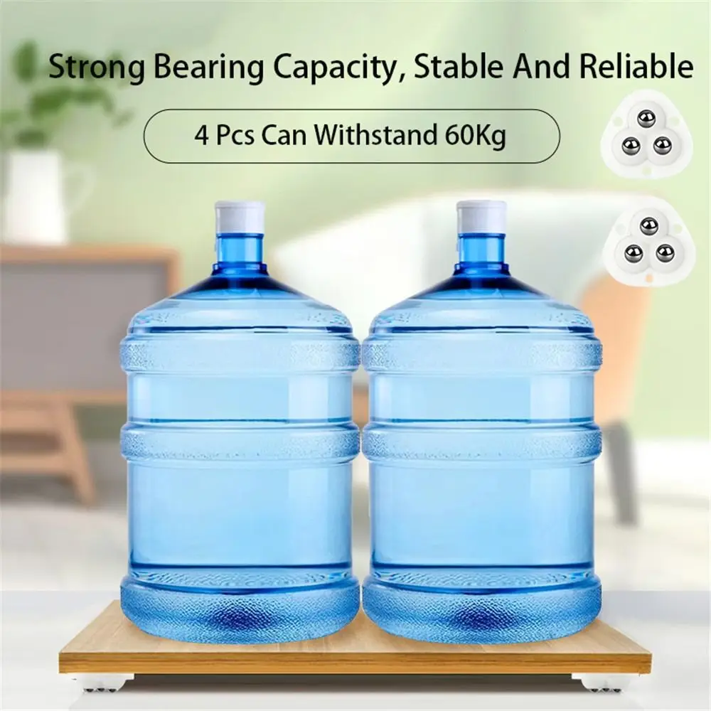 Boxes Roller Low Noise Stainless Steel Beads Adhesive Universal Wheel 360º Universal Wheels Self Adhesive Pulley Paste Casters