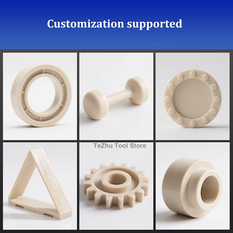 1pc PEEK Rod Diameter 10-70mm Polyetheretherketone Bar Wear-resistant High-temperature Resistant Customized Processing