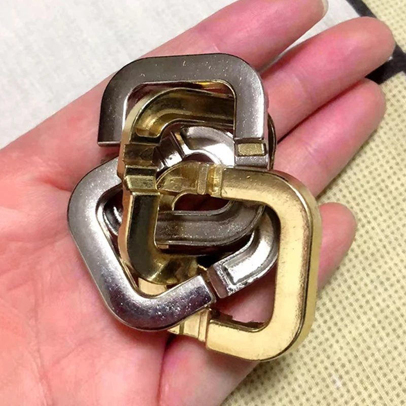 Disentanglement четыре листа клевера разблокировка блокировочная головоломка металлическая головоломка IQ тест интеллектуальные подарки развивающие игрушки