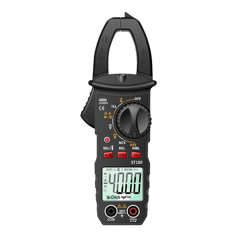 Podofo 4000 Counts Digitales Zangenmultimeter mit Auto-Range-Funktion, Handheld-Stromzangenmessgerät, NCV-Stromfrequenzdetektor, Hintergrundbeleuchtung, Datenspeicherung, AC-Strom-, Spannungs-, Widerstands-, Kapazitäts- und Frequenztester für die elektrische Wartung – Detail 11