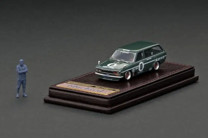 IG 1:64 510 Wagon Doll Version JDM Simulation Limited Edition Resin Metal Static Car Model Toy Gift