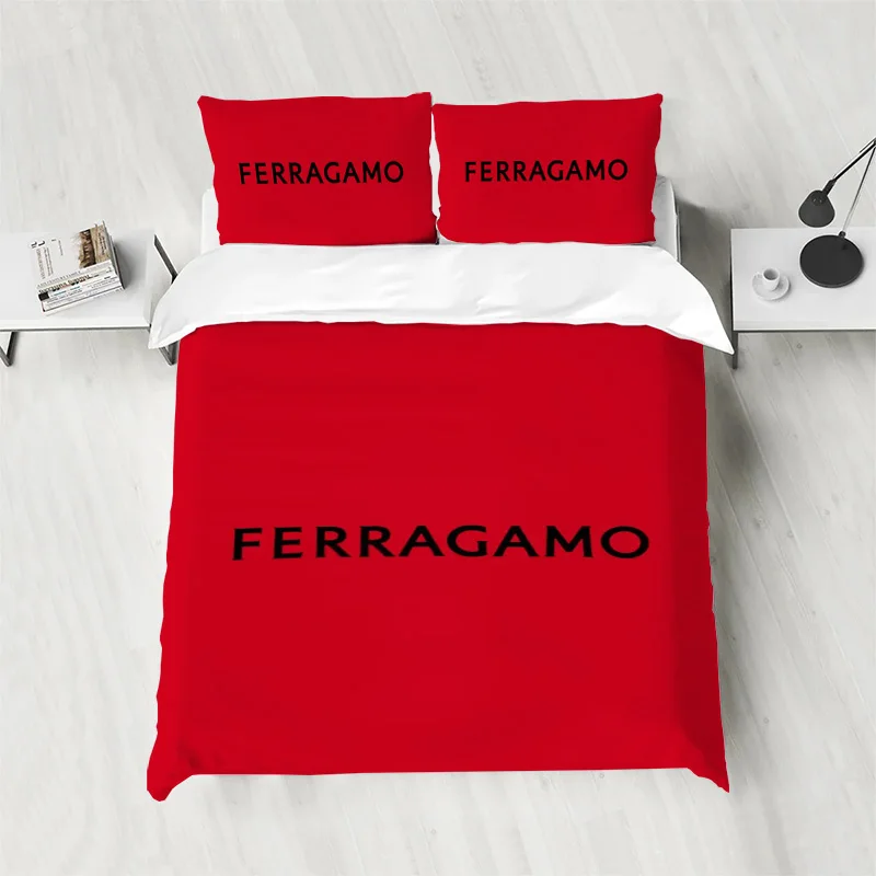 King Size Bedding Set Ferragamos Bedroom Single Double Bed King Size Duvet Cover Polyester Comforter Cover Pillow Cases Home