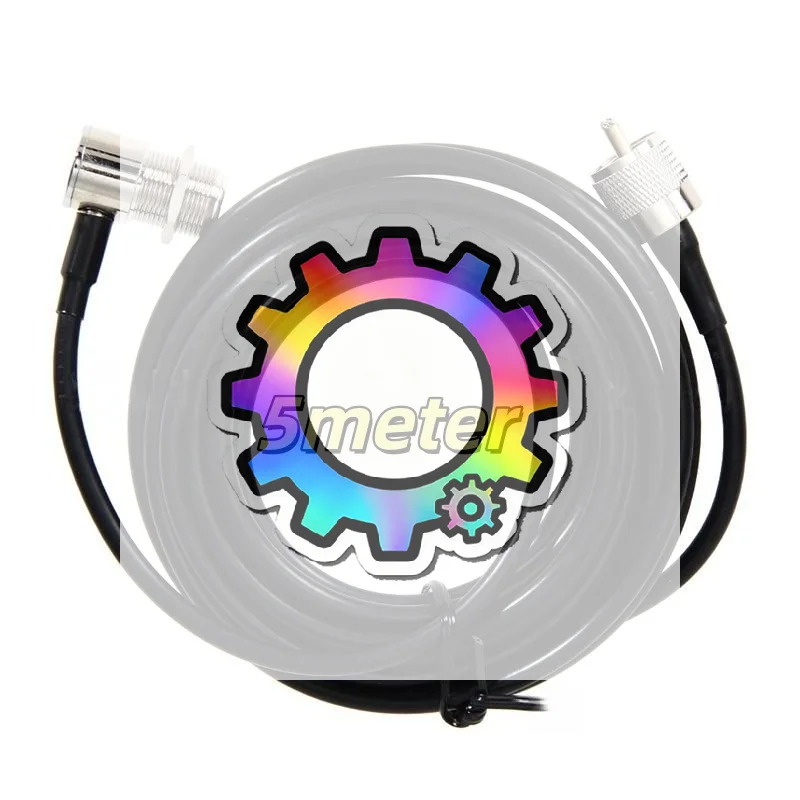 Cabo de montagem de extensão rg58 de 5m pl259 uhf para so239, ideal para antena de rádio de carro móvel, para kenwood yaesu icom TM-261