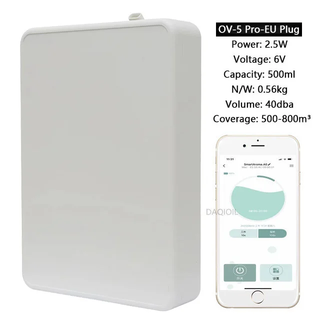 HAOYUNMA Intelligenter Aromadiffusor zur Wandmontage, Diffusor für ätherische Öle, APP-Steuerung, Duftdiffusor, große Abdeckung, Duftmaschine, Hotel, Zuhause 8
