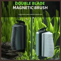 New Magnetic Aquarium Fish Tank Brushes Floating Clean Glass Window Algae Scraper Cleaner Brush Scrubber Aquarium Accessories