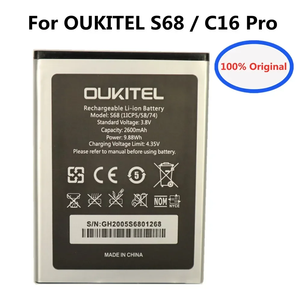 E-yiiviil Batterie De Rechange S73 8000mAh Compatible Oukitel WP5 Pro WP5 Avec Outils