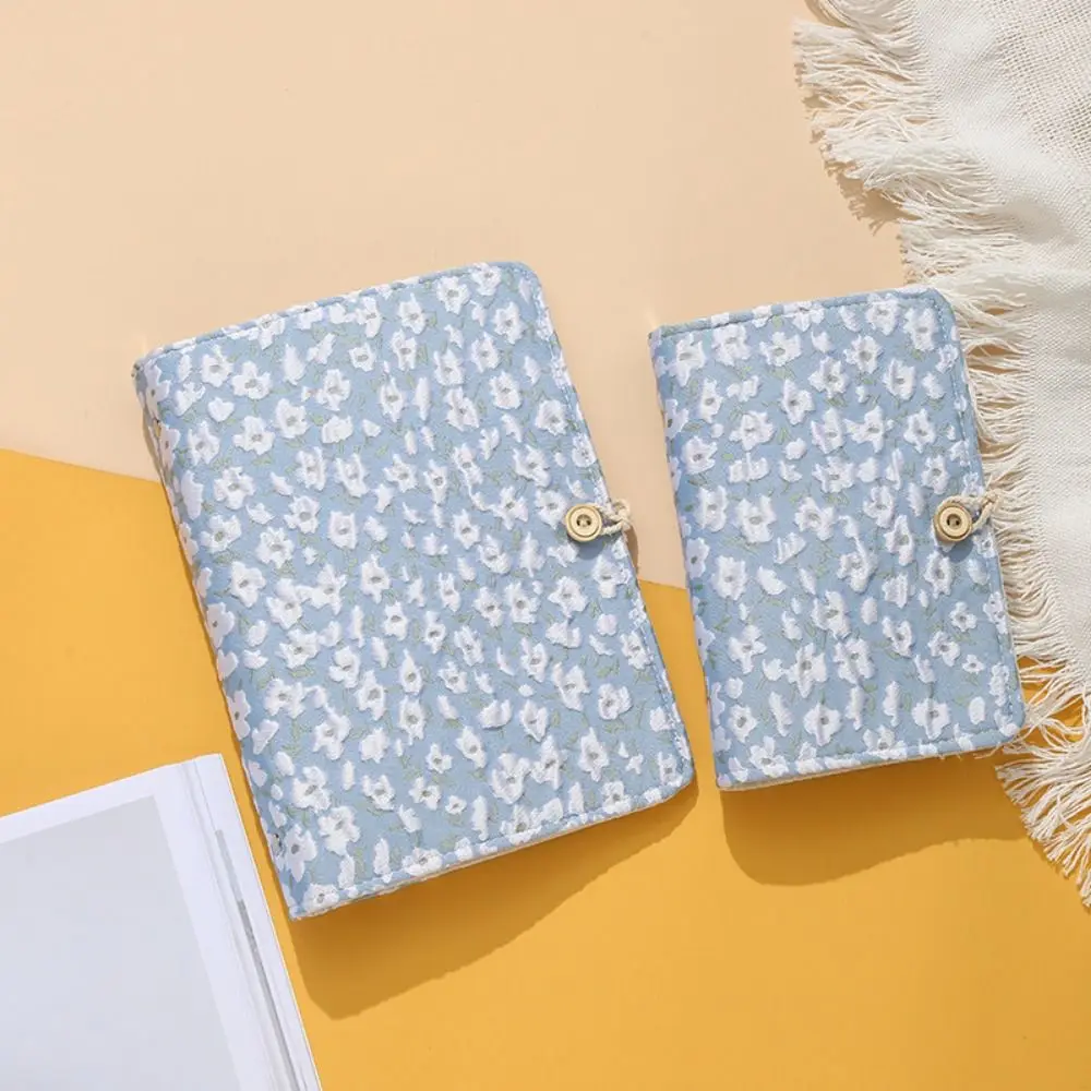 Gift A5/A6 Loose-leaf Book Cover Embroidered INS Mini Budget Binder Cover 6 Rings 3D Notebook Cover Notepad