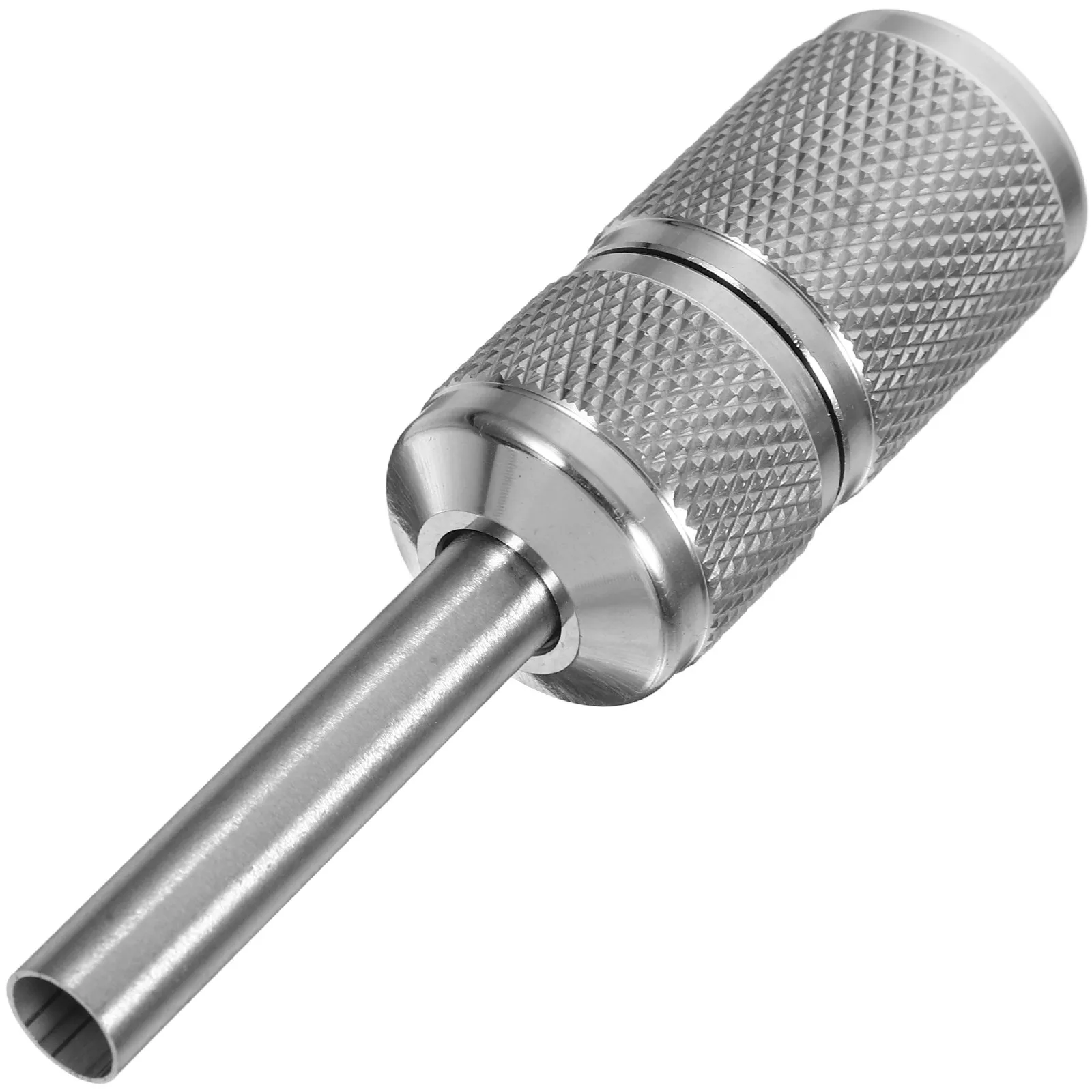 Stainless Steel Tattoo Grip Self Locking Handle 7-8Mm Inner Diameter Non Slip Ratchet Design for Professional Beginners Body Art