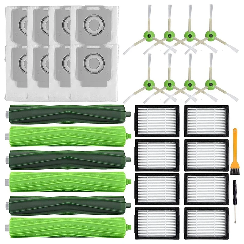 Piezas de Repuesto de goma verde para aspiradora Roomba Irobot I7 I7 + I3 I3 + I4 I4 + I6 I6 + I8 I8 + J7 J7 +/Plus E5 E6 E7