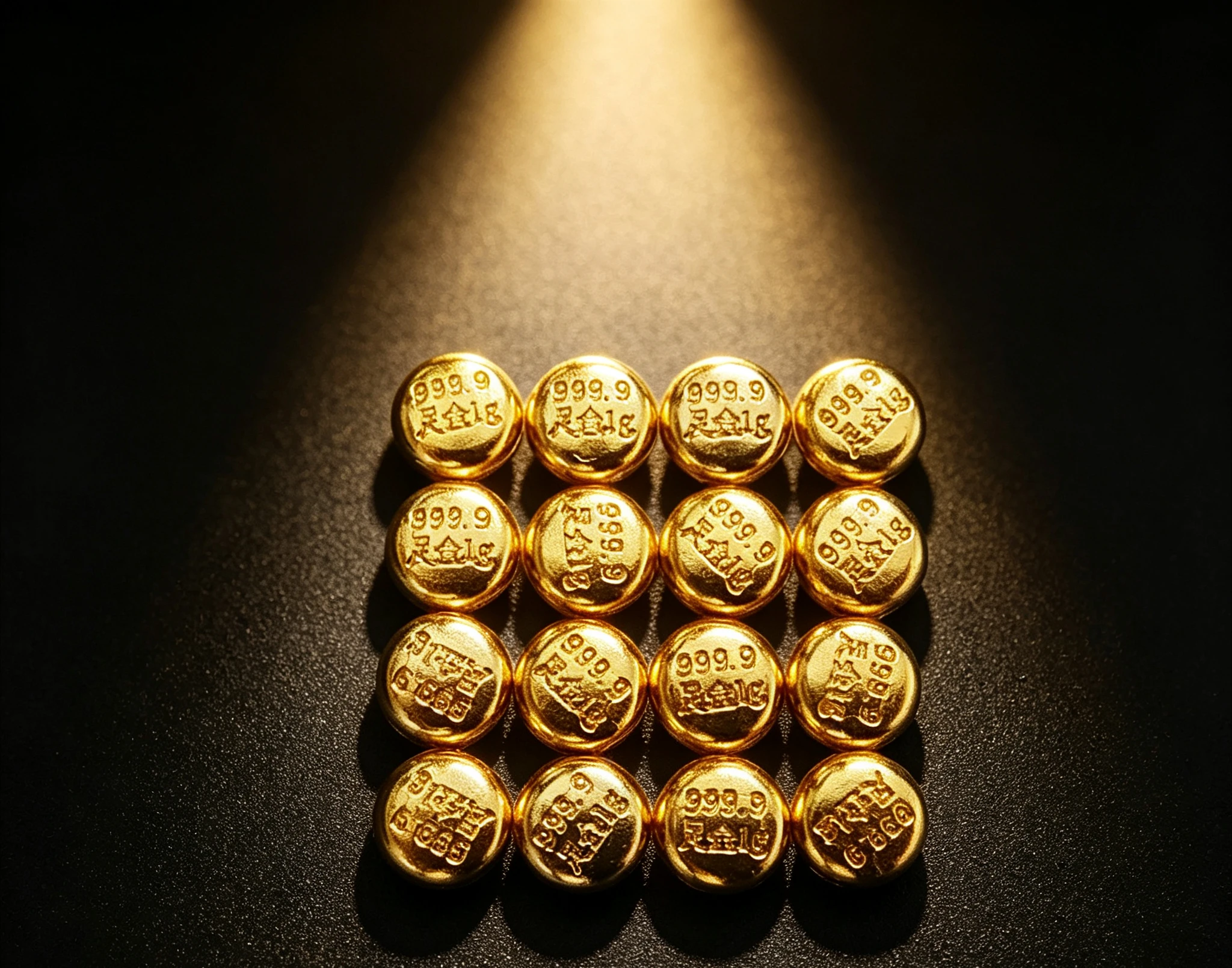 9999 pure gold beans fine gold balls 999 real gold beads 1g  Gift for girlfriend