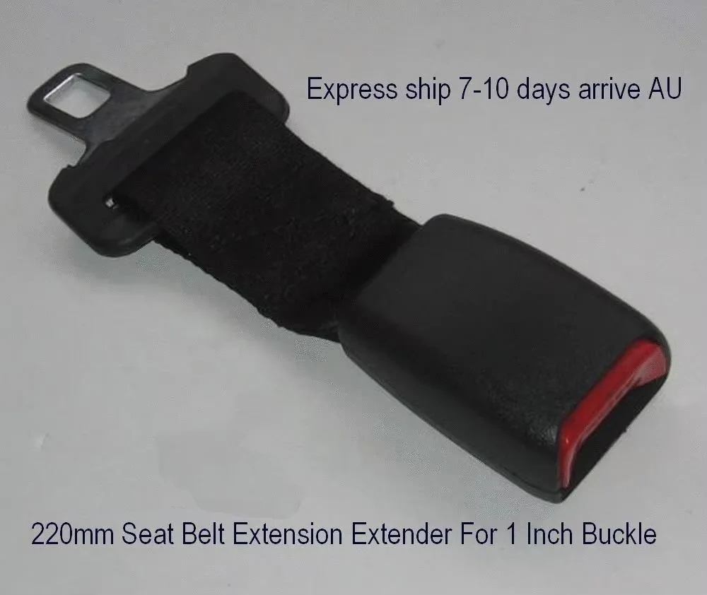 Seat Belt Extension Extender For 25mm Wide Buckle Add 220mm Length