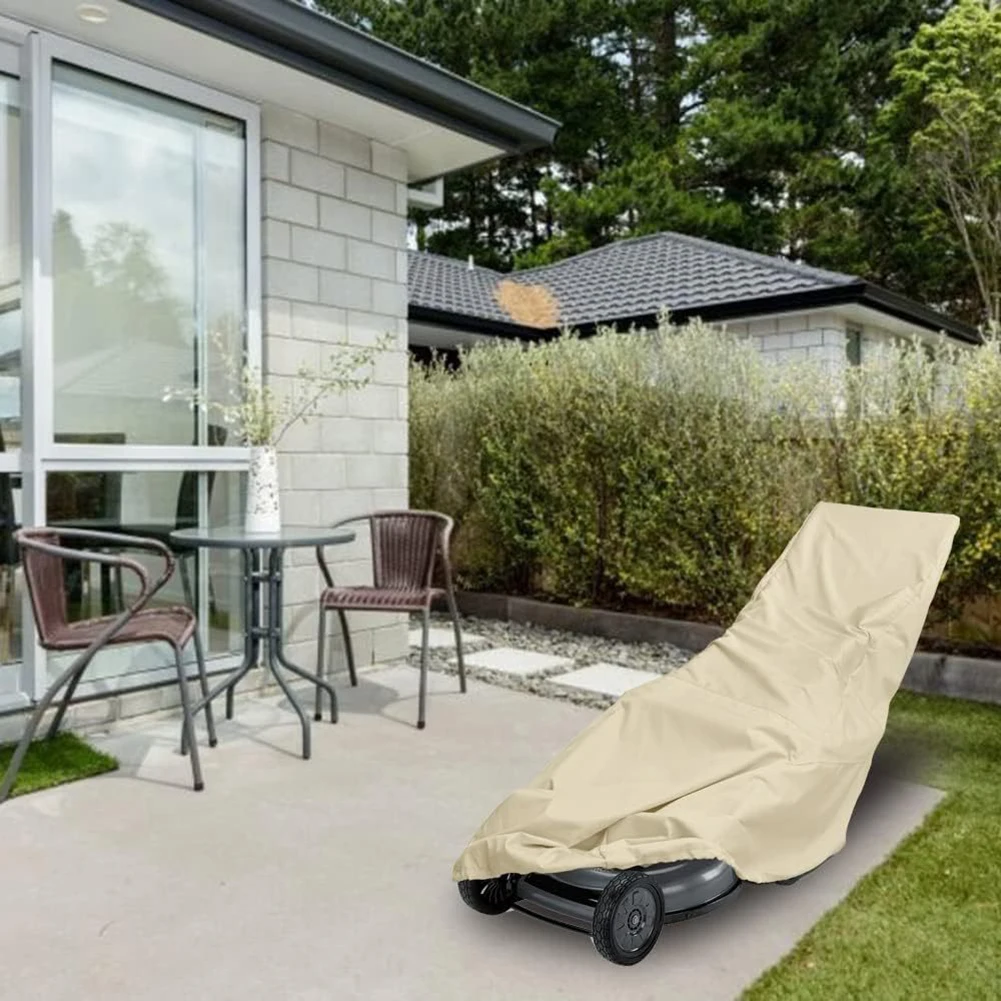 For Sunny Days Lawn Mower Cover Outdoor Equipment Cover Water Resistant Protection Easy Fit Design For Most Lawn Mowers