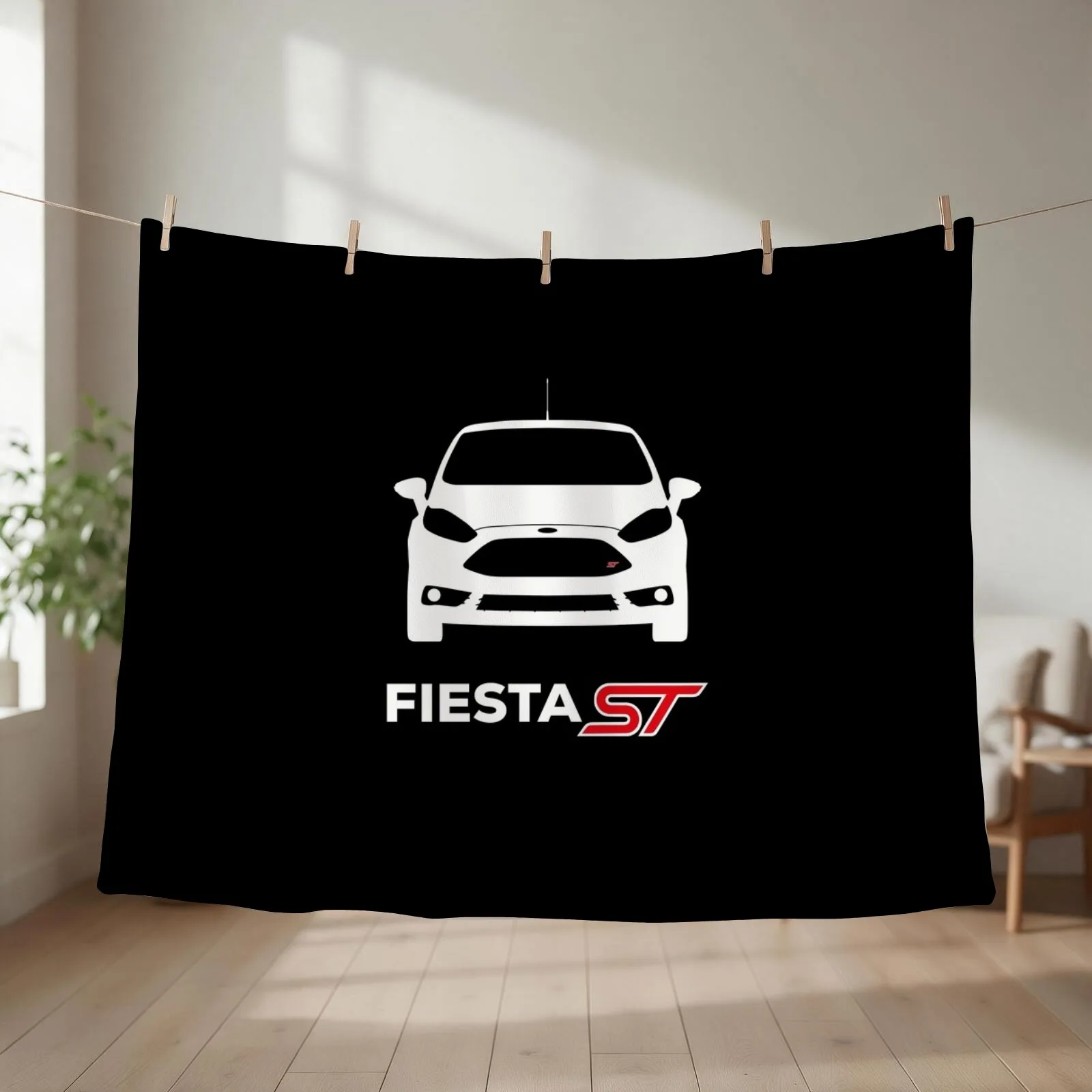 Fiesta ST - whiteout Throw Blanket couch cozy soft plush fuzzy picnic outdoor blanket
