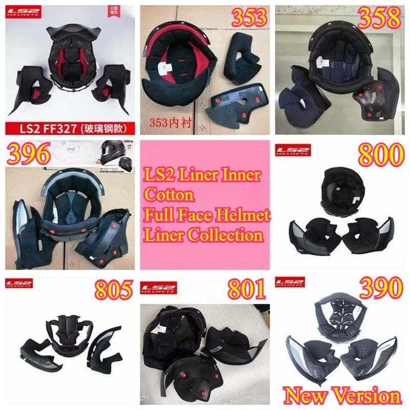 LS2 Helmet Lining 353/358/800/802/805-6K/809/396 Motorcycle Helmet Liner Accessories