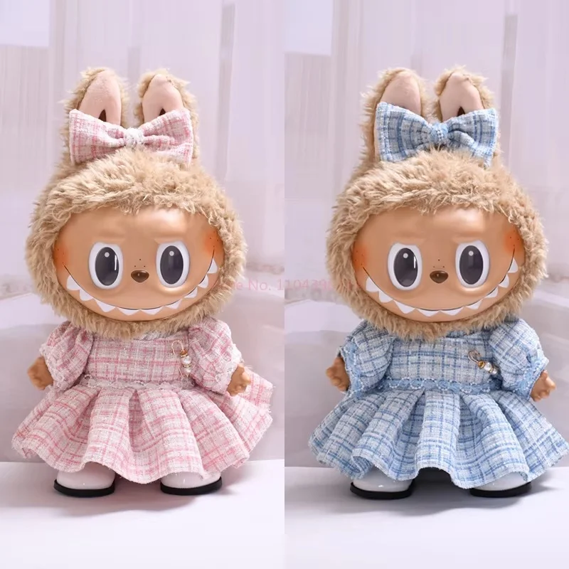 

Для плюшевой куклы 38 см, наряд, аксессуары для куклы Labubu, кукла Mokoko, милое платье, костюм, сумка, одежда, подарки