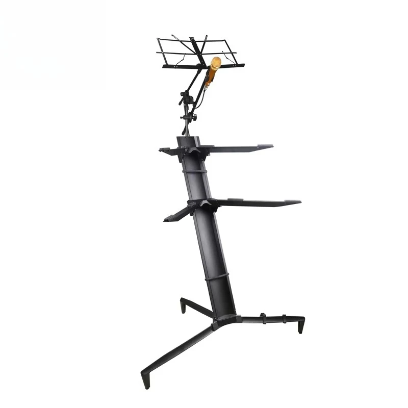 Black Aluminum Alloy Keyboard Stand Multiple 1M for Musical Instruments