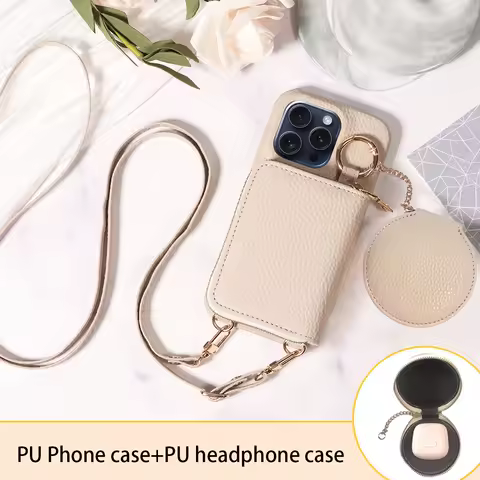 PU Leather Phone Case for Samsung GalaxyS25 S24 S23 S22 S21 S20 Ultra FE Plus Note20Ultra Crossbody With Card Bag wallet Cover