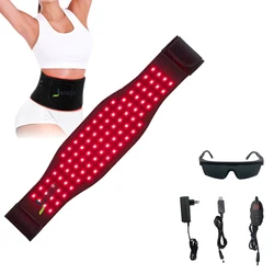 NEW 660nm&850nm Led Red Infrared Light Therapy Belt for Burning Fat Slimming Relieving Pain Full Body Relief Warm Pad