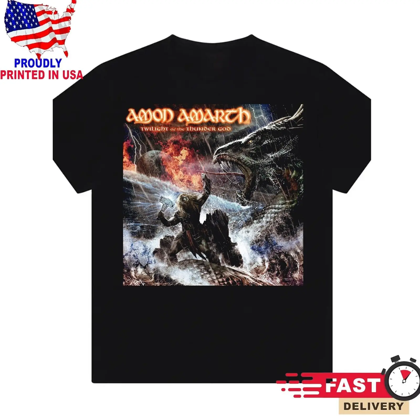 

Hot Amon Amarth - Twilight Of The Thunder God Short Sleeve Men S-5XL Tee 1HN125