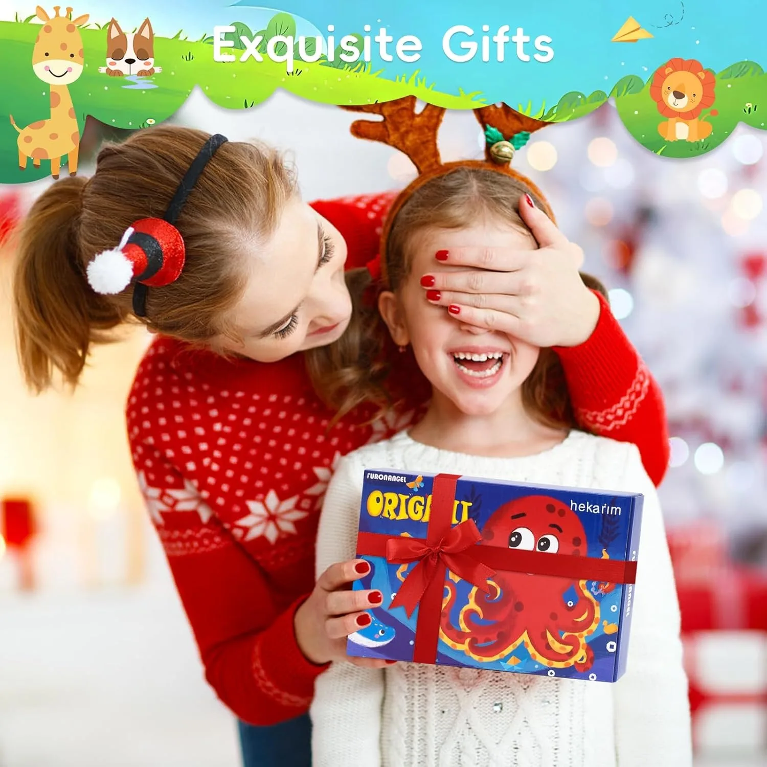 Zestaw Premium Kids Origami 152 szt. z kolorowymi papierami z nadrukiem, idealny do edukacyjnej zabawy, przyjaźni rodzinnej i prezentów urodzinowych