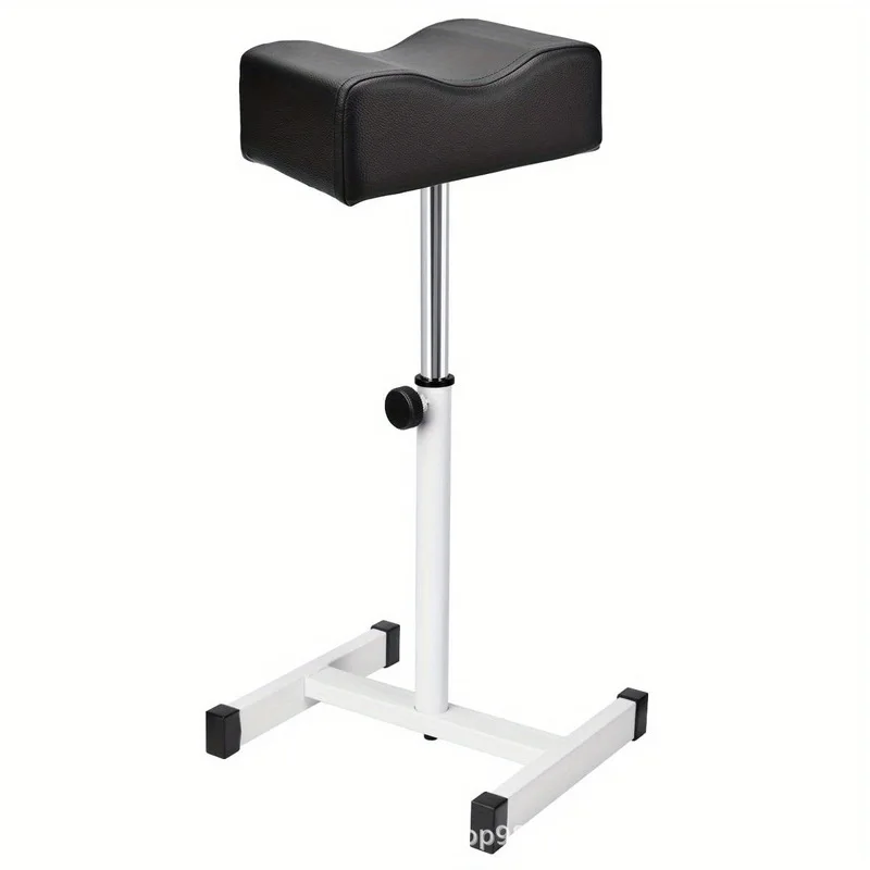 Adjustable Pedicure Foot Rest Stool Height Adjustable Metal Stand Cushion Nail Salon Spa Furniture