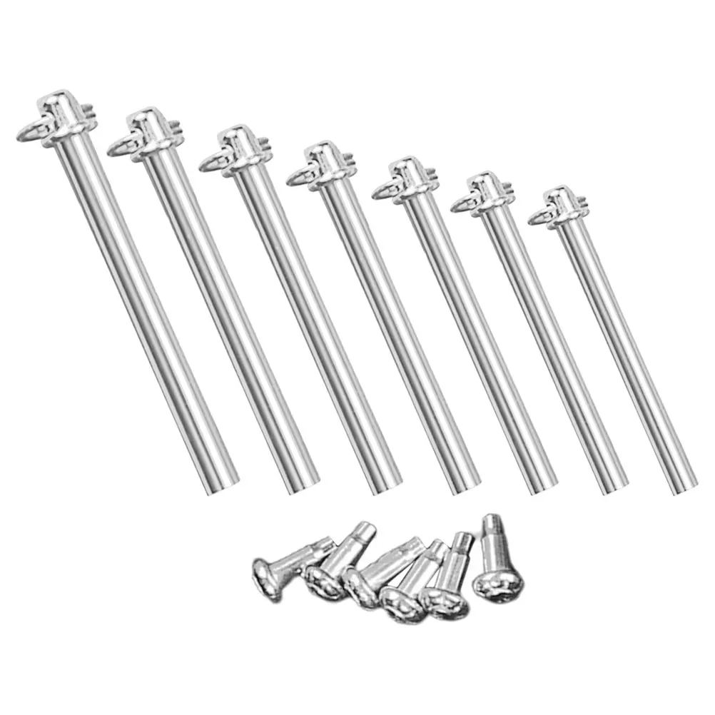 

7 Sets Fan Nail Accessories Shaft Axle Rivet Nuts Folding Hand Rivets Multi Sizes Metal Durable Repair Kit for Handheld Fans