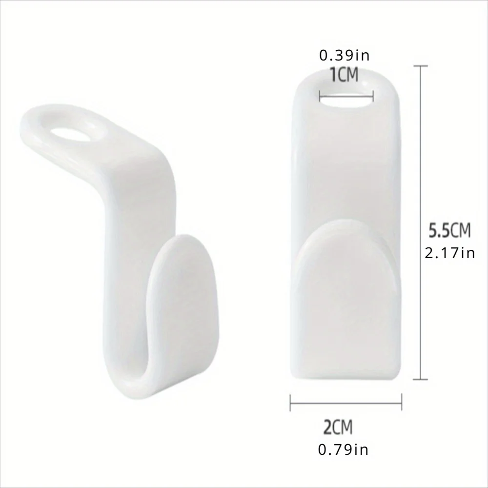 10PCS Wardrobe Hanger Hooks Organizer Connect Multifunction Cascading Plastic Bedroom Wardrobe Storage Space Saving Coat Hook