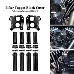 Motorcycle Engine Lifter Tappet Pushrod Cover For Harley Touring Road Glide Road King Heritage Softail 1999-2017 Block Cover