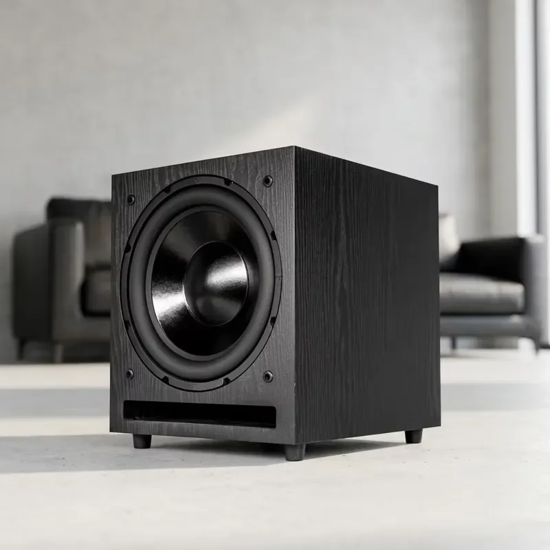 Professional Home Theater Karaoke Speaker System with Active Subwoofer for Surround Sound Classic Design Audio Equipment for