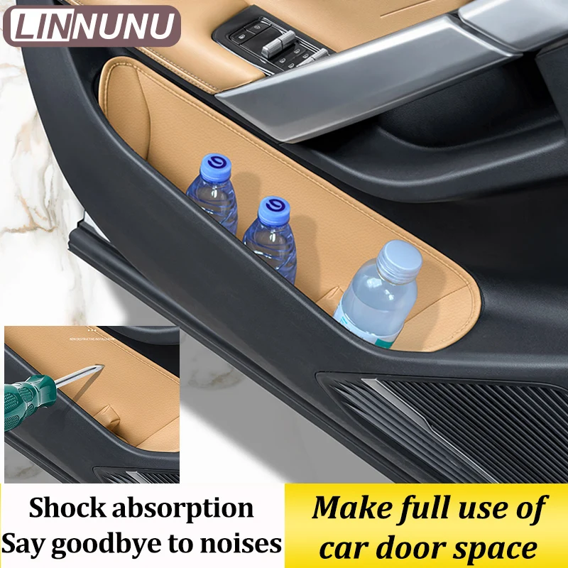 LINNUNU Fit for GEELY Atlas II Starray Boyue L Car Door Inner Armrest Handle Storage Box Glove Box Organizer Bag Slot Cushion