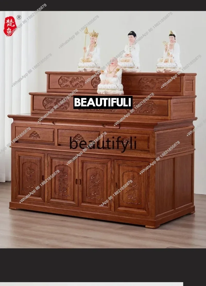 

Household Buddhist platform Tibetan stepped altar cabinet New Chinese style central hall case tribute platform