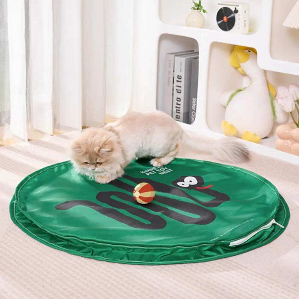 

Self-entertainment Cat Catch Toy Bite-resistant Easy To Clean Cat Hunting Cover No Odor Foldable Cat Ball Automatic Toy Outdoor