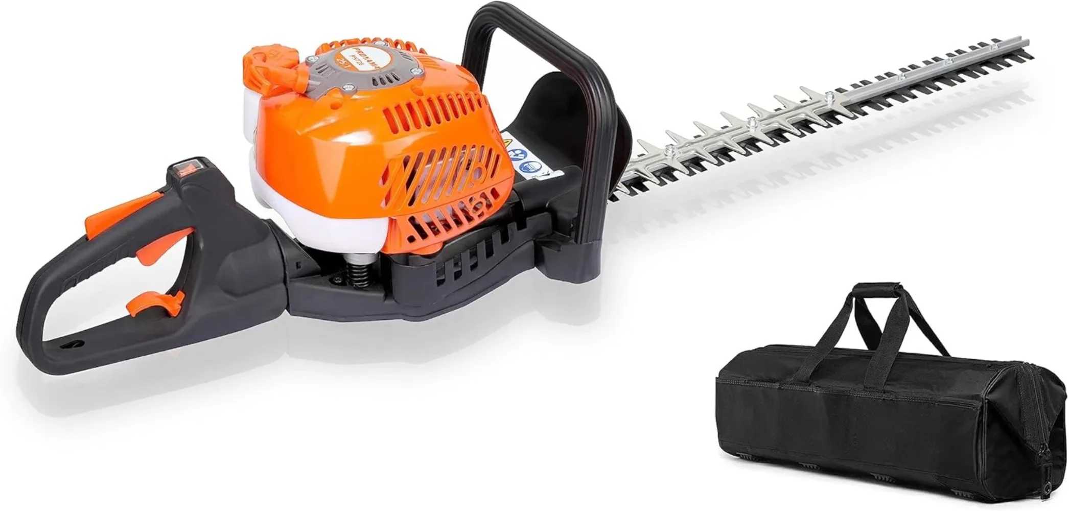 

24-Inch 26cc 2 Cycle Gas Powered Dual Sided Hedge Trimmer with Rotating Handle 2-Year Warranty Less Weight Suitable for Gardener