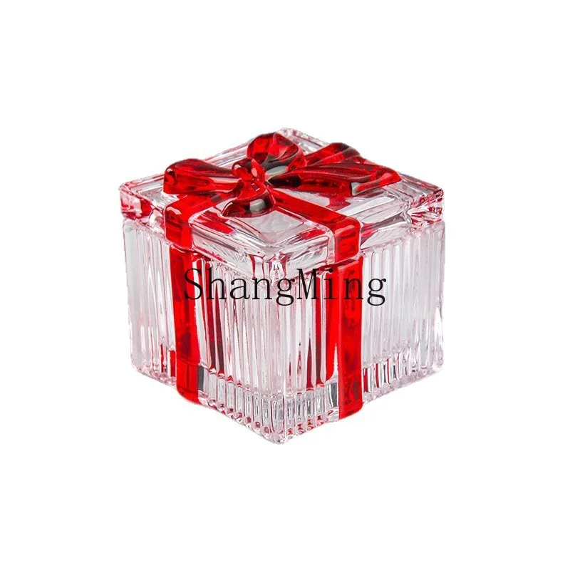 

DSA creative personality love crystal candy jar with lid storage jar household sugar tank