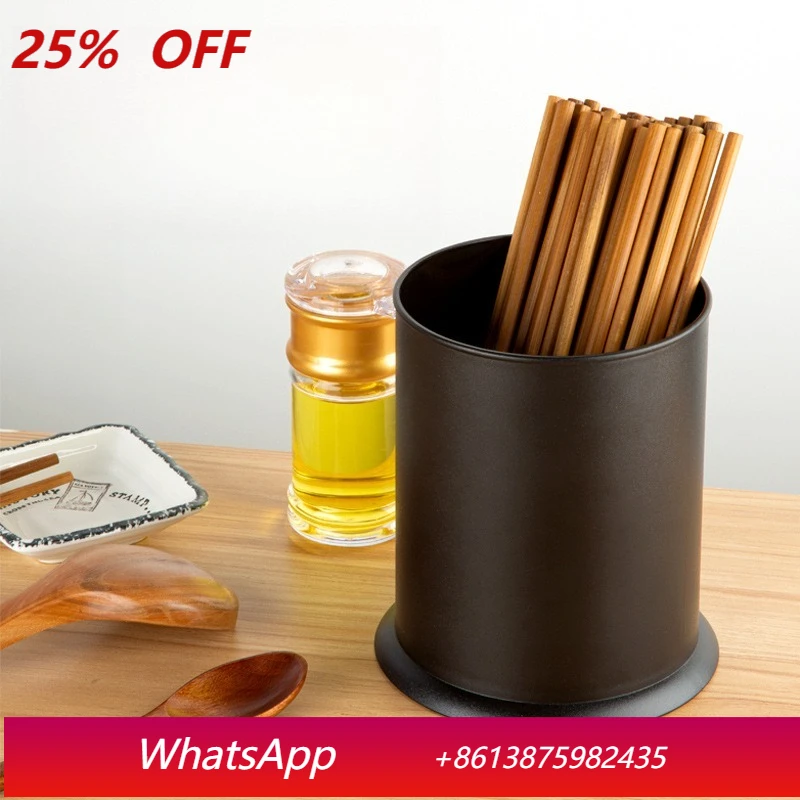 

LMM plastic chopstick cartridge knife fork spoon drain chopstick basket bamboo stick storage bucket