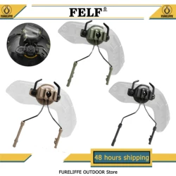 Tactical Headset Mount Quick Helmet Rail Adapter Swivel Mount Airsoft Shooting Ear Muff Accessories Tactical Gear