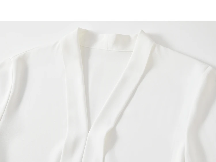 SENTUBILA Elegante Damenbluse 2026 Herbst V-Ausschnitt Langarm-Oberteil Chiffon-Hemden & Blusen Damenbekleidung 153CB8811X – Detail 26