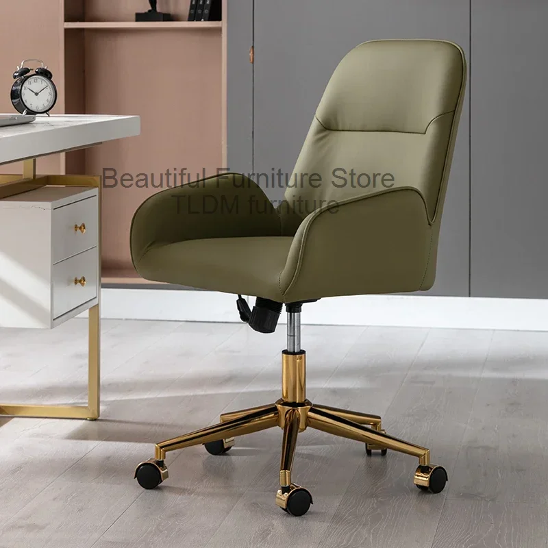 

Desk Gaming Ergonomic Office Chair Computer PU Leather Executive Chair Swivel Mobiles Makeup Cadeira Gamer Office Furniture WKOC