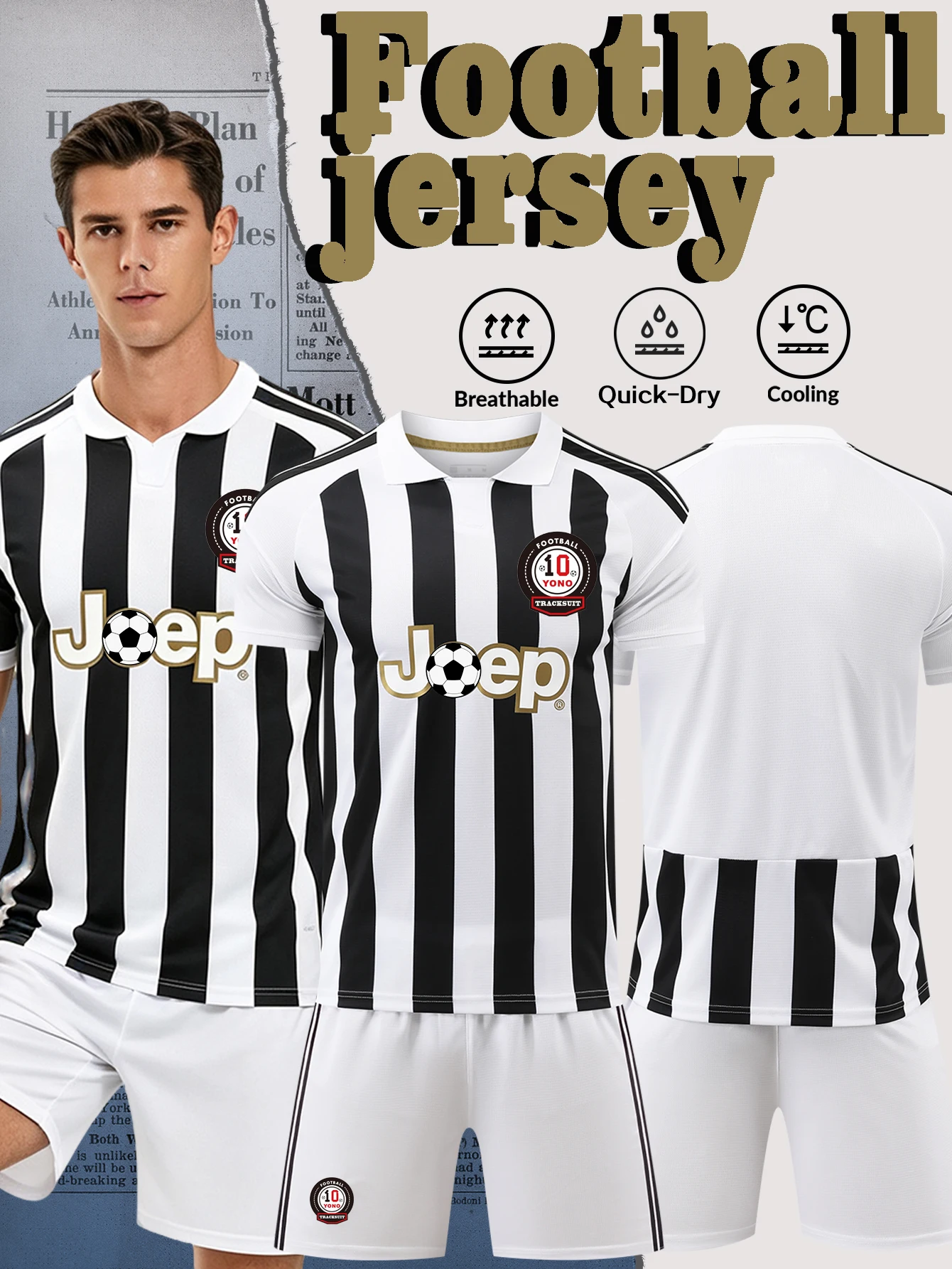 Men Soccer Jersey Set Short Sleeve Football Uniform Suit Quick Dry Breathable Sport Shirt And Shorts Adult Team Match Training S