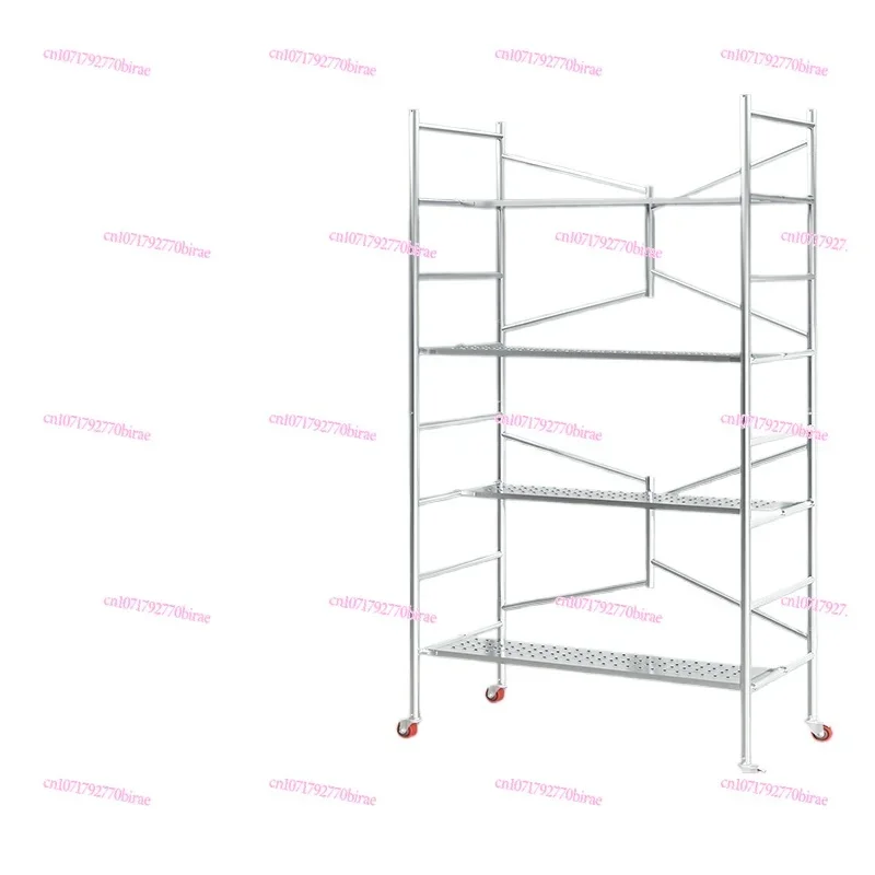 

Scaffold Folding Lifting Platform Rack Thickened Portable Portable with Wheels Decoration Movable Shelf