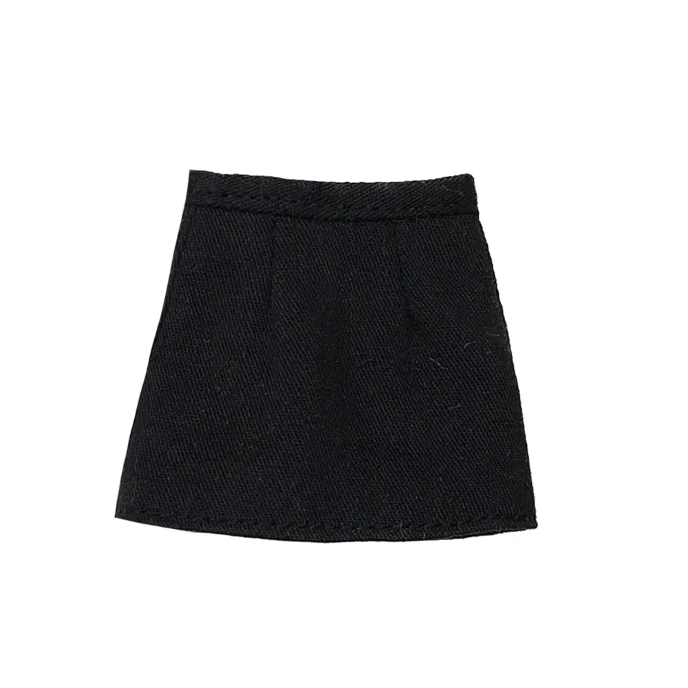

Casual Wear Cute Slit Denim Skirt Fashion DIY Accessories Bow Tie Tops Clothes Handmade Kids Toys for blythe ob24 Dolls