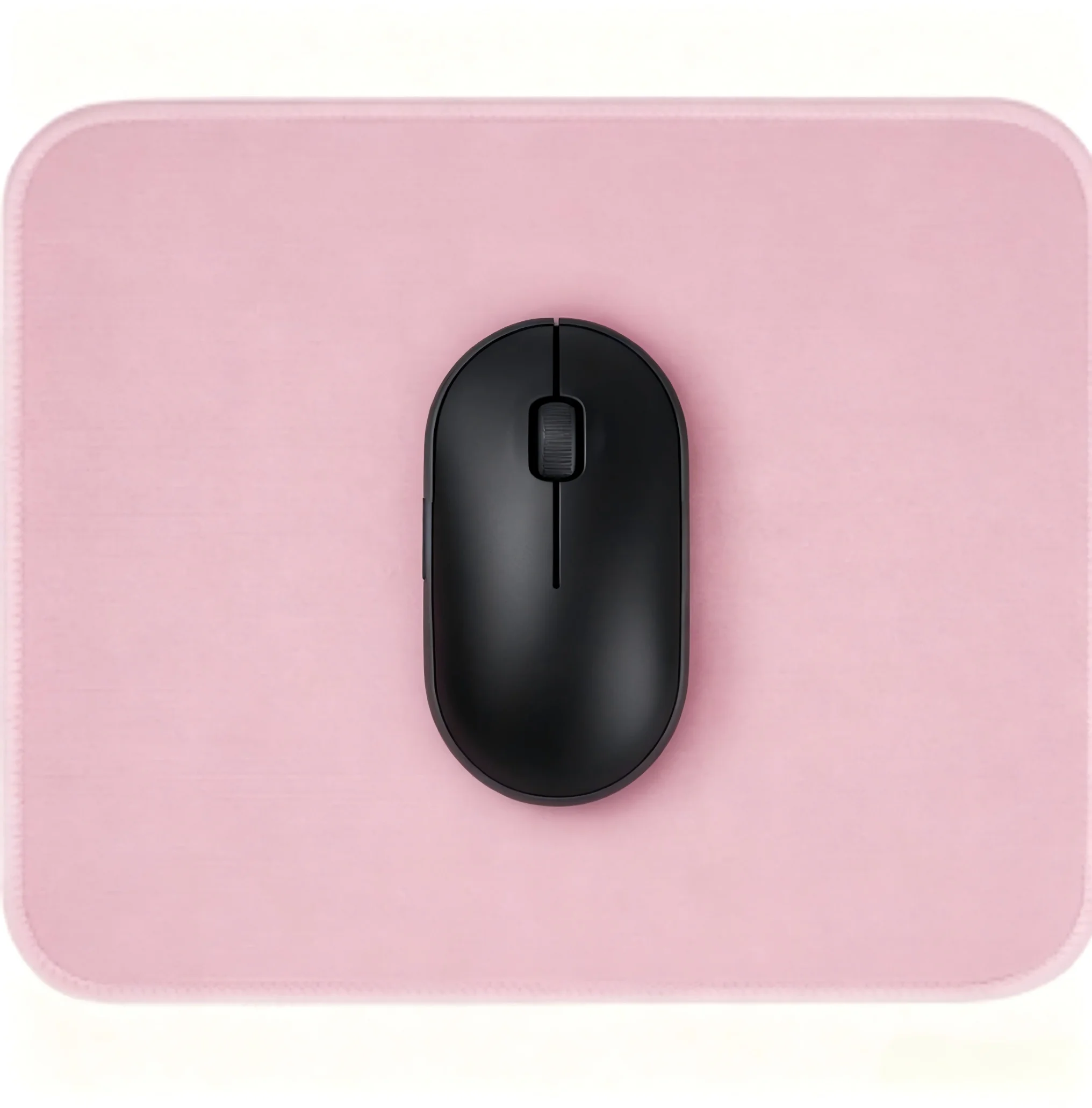 Sized 10.2 by 8.2 inches, this cute pink desk mat is resistant to water and splashes. With textured surface, stitched trim and anti-slip rubber bottom, it delivers stable use. A great choice for gaming and daily office scenarios.