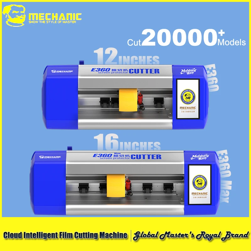 

MECHANIC E360 MAX Cloud Smart Film Cutter 12 16 Inch for Phone Watch iPad 20000+ Models Auto Feeding Silent Cutting Precision