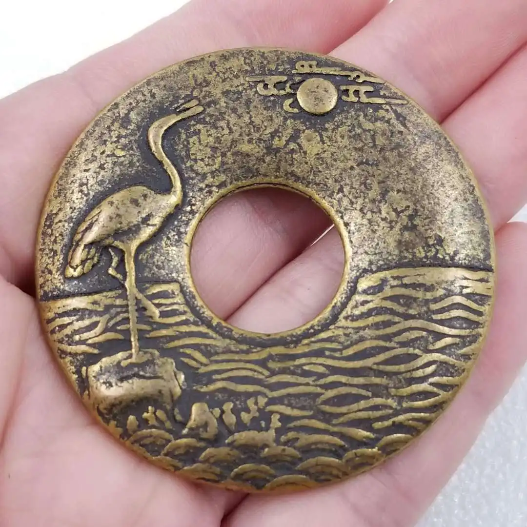 

Copper coins spend money to win money, thickened crane Yipin copper coins spend a lot of money, with a diameter of 50MM and a
